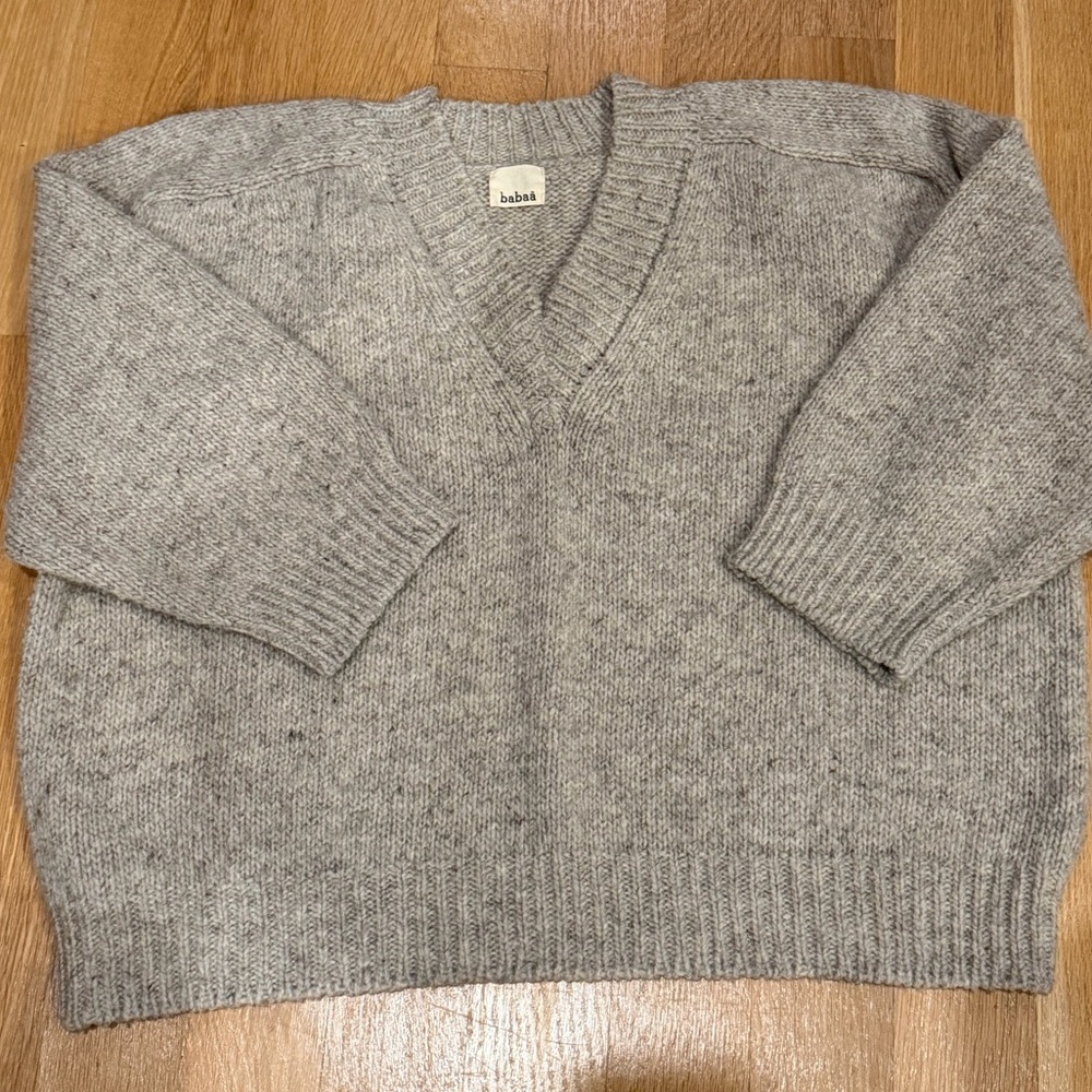 Babaá jumper no29 in mist-- like new! One size only. - Picture 3 of 3